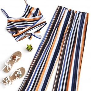 Striped Two-Piece Set